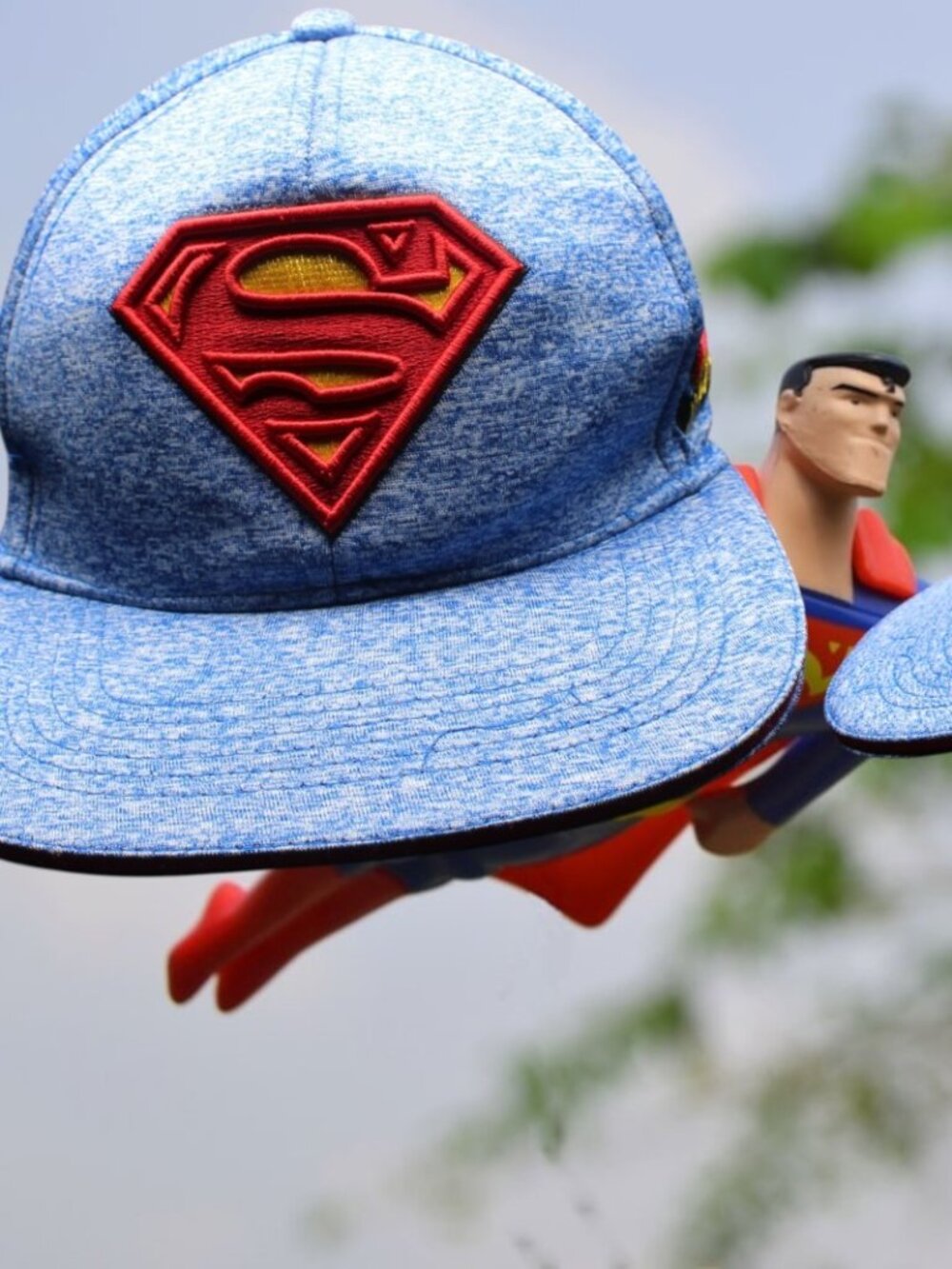 DC Comics Superman Trade Marked Snapback Hat Cap Blue
